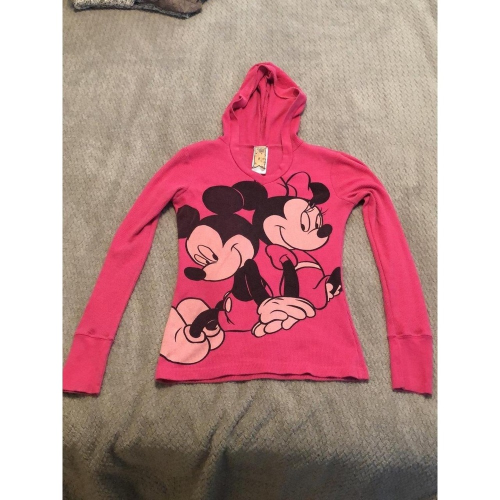 Disney Couture "Mickey Loves Minnie" pullover Hoodie - size M